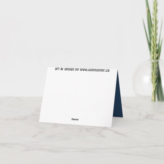 黒猫カードカスタム猫アートカード個人設定 カード (裏面)