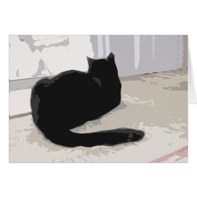 黒猫カード (正面横)