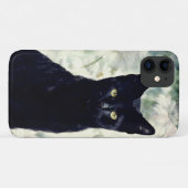 黒猫キッテンフローラアートフォンケース Case-Mate iPhoneケース (裏面(横))