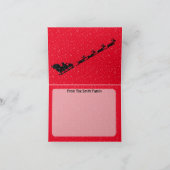 黒猫キャットニップクリスマスカクテルカード カード (内部)