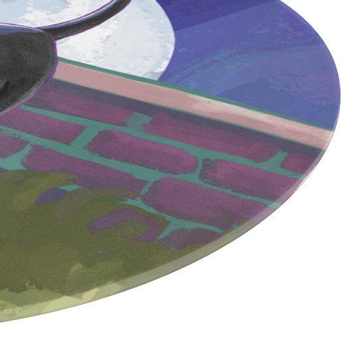 黒猫ギフト&アクセサリー カッティングボード (角)