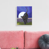 黒猫ギフト&アクセサリー キャンバスプリント (インサイチュ (リビング))