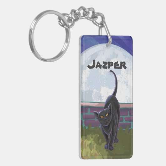 黒猫ギフト&アクセサリー キーホルダー (正面左)