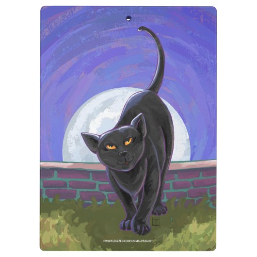 黒猫ギフト&アクセサリー クリップボード (裏面)