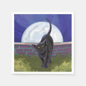 黒猫ギフト&アクセサリー スタンダードカクテルナプキン (正面)