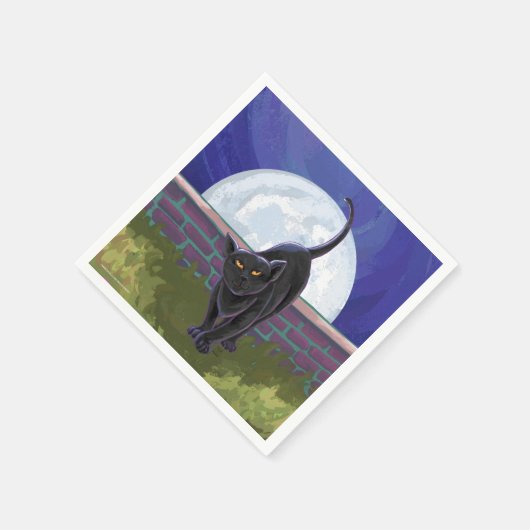 黒猫ギフト&アクセサリー スタンダードカクテルナプキン (角)