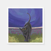 黒猫ギフト&アクセサリー スタンダードカクテルナプキン (正面)