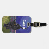黒猫ギフト&アクセサリー ラゲッジタグ (正面横)