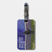 黒猫ギフト&アクセサリー ラゲッジタグ (裏面縦)