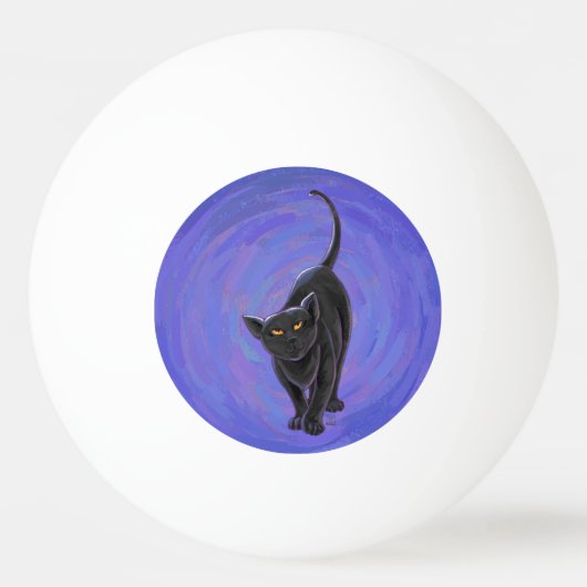 黒猫ギフト&アクセサリー 卓球ボール (裏面)