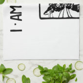 黒猫ギフト キッチンタオル (折り畳み)