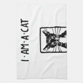 黒猫ギフト キッチンタオル (縦)