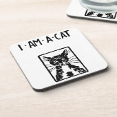 黒猫ギフト コースター (左側)