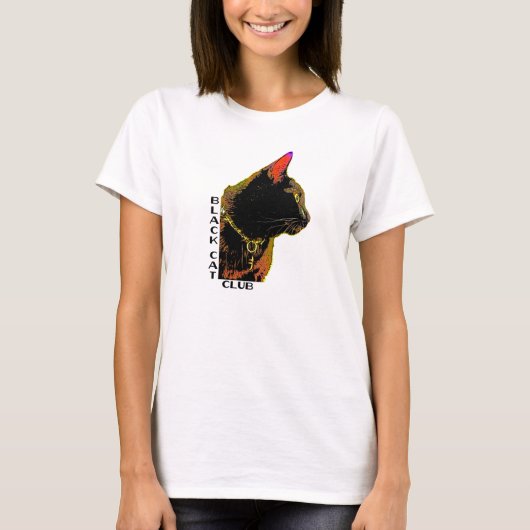 黒猫クラブTシャツ Tシャツ (正面)
