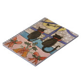 黒猫クリスマススパイラルノート ノートブック (左側)