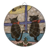 黒猫クリスマスダーツボード ダーツボード (正面)