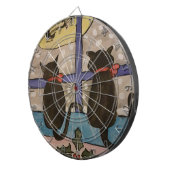 黒猫クリスマスダーツボード ダーツボード (正面右)