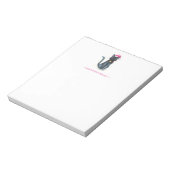 黒猫クリスマスノートパッド ノートパッド (回転)