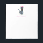 黒猫クリスマスノートパッド ノートパッド<br><div class="desc">10祝月27日のNational Black Cat Day 2025は、私の手で水の色の黒い猫のスケッチを搭載した可愛いメモ帳と猫好きのための純粋な贈り物！名前パーソナライズされた付きノートパッカスタマイズドは、テンプレートフィールドを使用して名前やモノグラムをピンクで追加することができ、愛らしい思いやりある贈り物である。あなたはクリスマスプレゼント、ストッキング、黒猫のギフトなどユニークを探すならカスタムず、ノートを書き留める際に最適なノートパッド。少量または便利なカスタムためのノートパッドのバルクで利用可能。Victoria Grigaliunasの可愛い黒猫のノートパッドを見るには、ZazzleのDoTellABelleのwww.zazzle.com/dotellabelleを参照して下さい。</div>