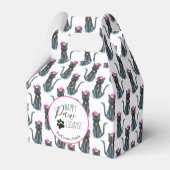 黒猫クリスマスフェイスボックス フェイバーボックス (正面サイド)