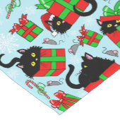 黒猫クリスマスプレゼント ショートテーブルランナー (コーナー)