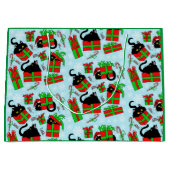 黒猫クリスマスプレゼント ラージペーパーバッグ (正面)