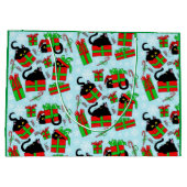 黒猫クリスマスプレゼント ラージペーパーバッグ (裏面)