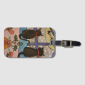 黒猫クリスマスラゲッジタグ ラゲッジタグ (正面横)