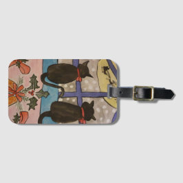 黒猫クリスマスラゲッジタグ ラゲッジタグ