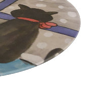 黒猫クリスマス カッティングボード (角)