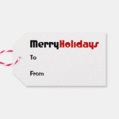 黒猫クリスマス ギフトタグ (裏面横)