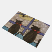 黒猫クリスマス ドアマット (アングル)