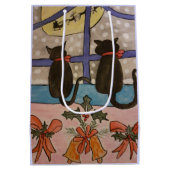 黒猫クリスマス ミディアムペーパーバッグ (裏面)