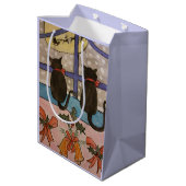 黒猫クリスマス ミディアムペーパーバッグ (裏面アングル)