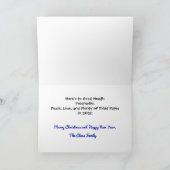 黒猫クリスマス – 2020ユーモア – 折り畳みカード シーズンカード (内部)