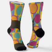 黒猫クルーソックス ソックス (傾斜あり)