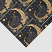 黒猫クレセントムーンフローラホワイトハロウィン 薄葉紙 (詳細)