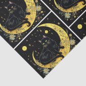 黒猫クレセントムーンフローラホワイトハロウィン 薄葉紙 (詳細)