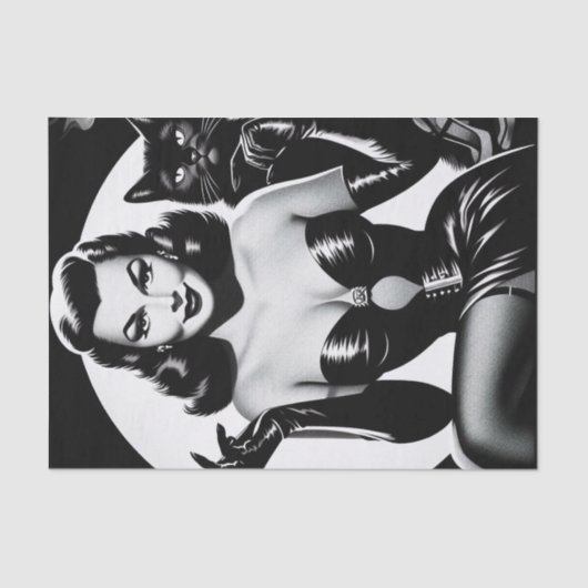 黒猫グラマー・ガール 薄葉紙 (正面)