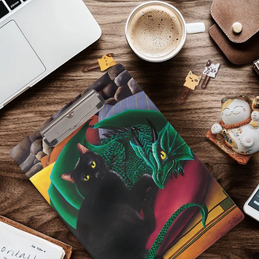 黒猫グリーンドラゴン クリップボード