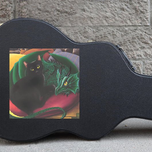 黒猫グリーンドラゴン シール