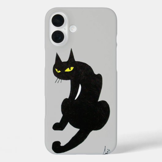 黒猫グレイ Case-Mate iPhoneケース (裏面)