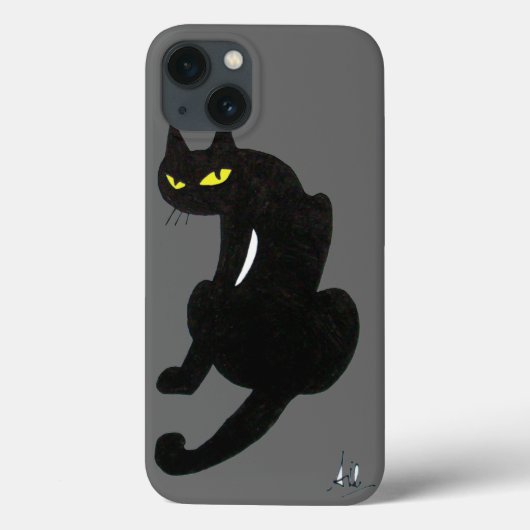黒猫グレイ Case-Mate iPhoneケース (裏面)