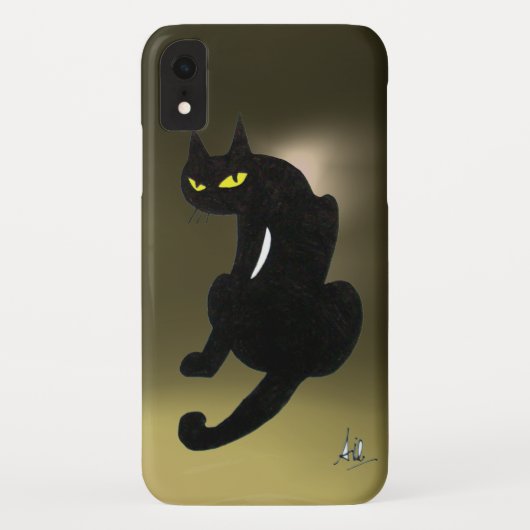 黒猫グレイ Case-Mate iPhoneケース (裏面)