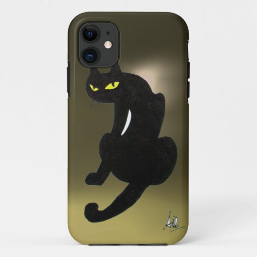 黒猫グレイ Case-Mate iPhoneケース (裏面)