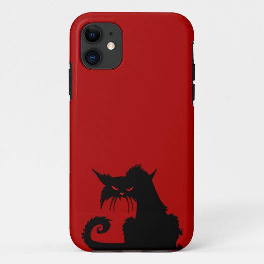 黒猫ケースメイトiPhoneケース Case-Mate iPhoneケース (裏面)