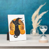 黒猫コスチューム怖いハロウィンウィッチハットムーンG フォトプラーク (側面)