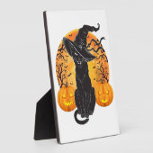 黒猫コスチューム怖いハロウィンウィッチハットムーンG フォトプラーク (側面)