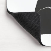 黒猫コンピュータマウスのマットそれオフィスワーク マウスパッド (コーナー)