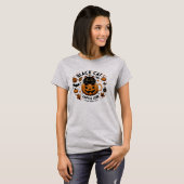 黒猫コーヒークラブハロウィーン女子Tシャツ – Tシャツ (正面フル)